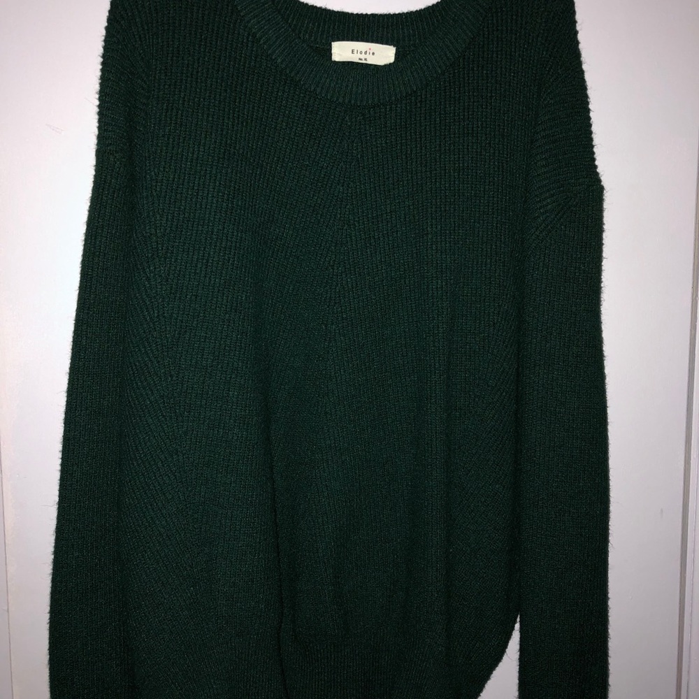 Dark green sweater